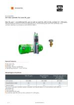 Gas cylinder for SF6 gas