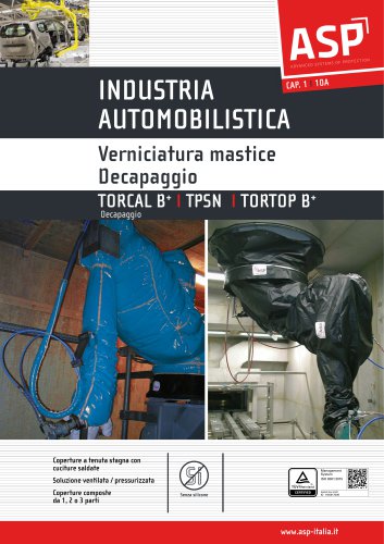 INDUSTRIA AUTOMOBILISTICA Verniciatura mastice Decapaggio TORCAL B* / TPSN / TOTOP B+