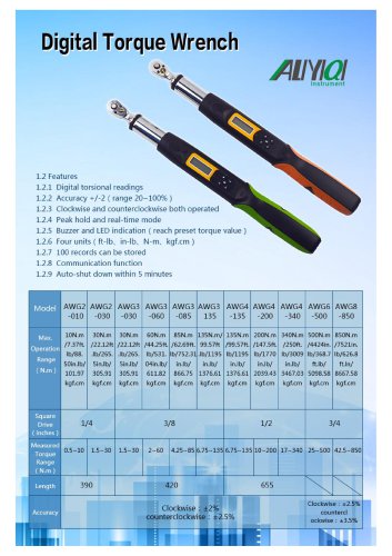 3/8 1/2 inch best quality digital torque wrench/Wenzhou tripod instrument