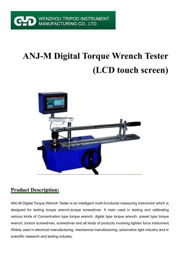 digital torque wrench calibrator machine/ANJ-M/Tripod instrument