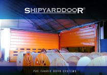 Fold up high speed door