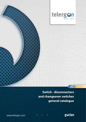 Switch - disconnectors and changeover switches general catalogue