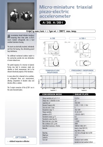 Piezo-Electric Accelerometers - A/38