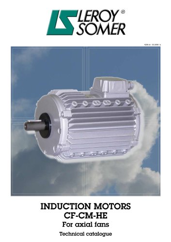 Induction motors for axial fans