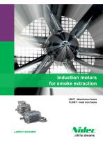 Induction motors for smoke extraction