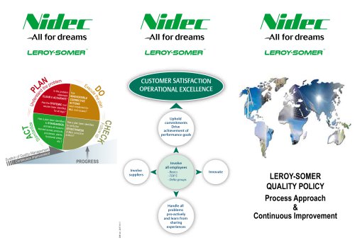 LEROY-SOMER QUALITY POLICY