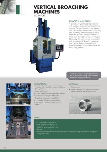 VERTICAL BROACHING MACHINES