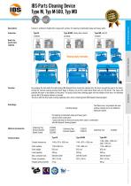 IBS-Parts Cleaning Device Type M, Typ M-500, Typ MD