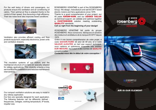 ECOFIT flyer railway applications