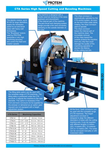 High Speed Cutting and Beveling Bench