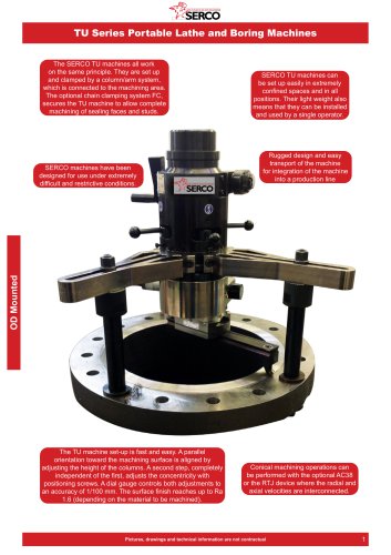 Mobile Portable Lathes for Flanges and Valves