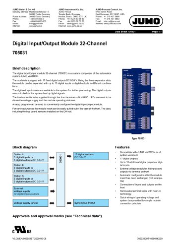 Digital Input/Output Module 32-Channel