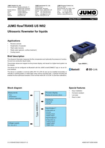 JUMO flowTRANS US W02