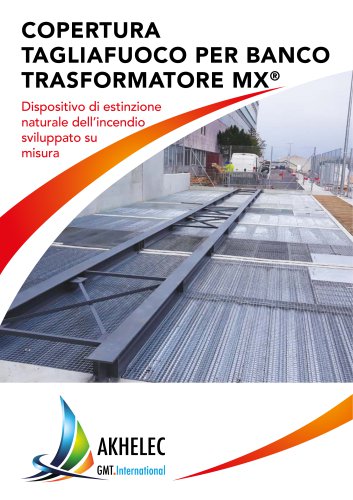 Copertura tagliafuoco per banco trasformatore MX
