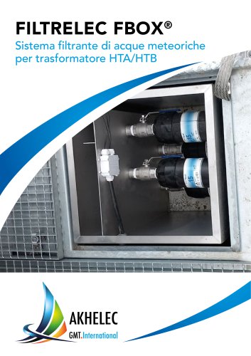 FBOX Sistema filtrante di acque meteoriche per trasformatore HTA/HTB