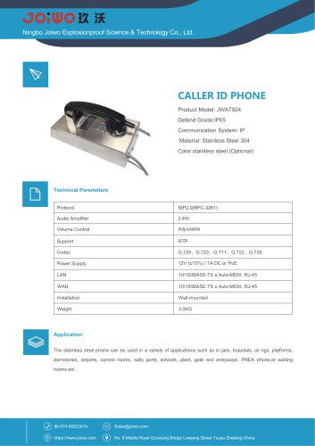 Joiwo Call ID Vandal Proof Telephone JWAT924