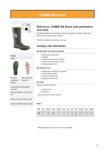 CHIMIE NS Boots