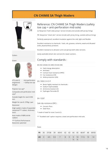 CN CHIMIE SA Thigh Waders