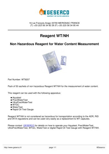 Reagent WT/NH