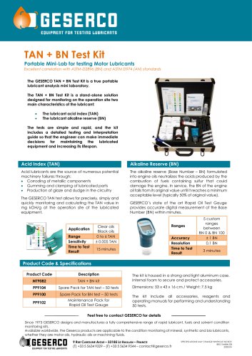 Tan + BN Test Kit