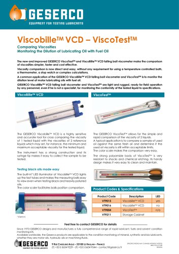 Viscobille™ VCD - ViscoTest™