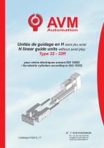 H linear guide units for electric actuators ISO15552 Type 32*60