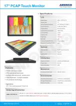 Amongo 17inch UV High Brightness PCAP Multi Tocuh screen LCD Monitor(AMG-17IPTP01T3)