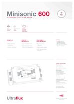 Minisonic 600 - full pipe ultrasonic flow meter