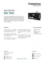 Sample Gas Cooler RCI 700 Data Sheet