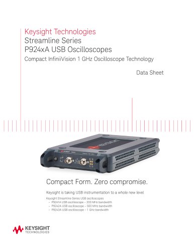 Keysight Streamline Series USB Oscilloscopes