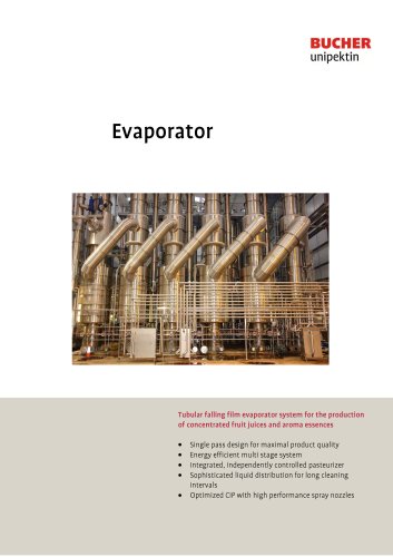 BUCHER Unipektin Evaporator