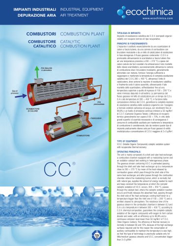 CATALYTIC COMBUSTION PLANT