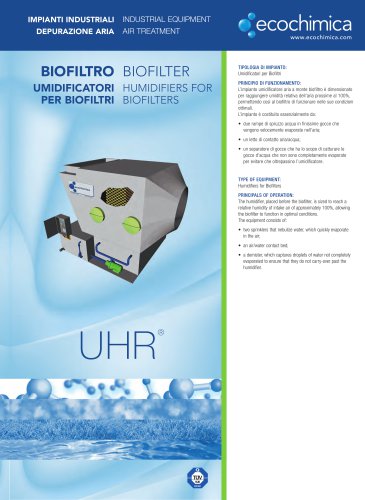 HUMIDIFIERS FOR BIOFILTERS UHR® SERIES