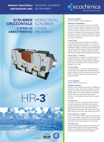 SCRUBBER ORIZZONTALE A 3 STADI SERIE HR-3®