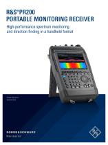 R&S®PR200 Portable monitoring receiver