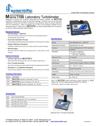 Micro100 Laboratory Turbidimeter