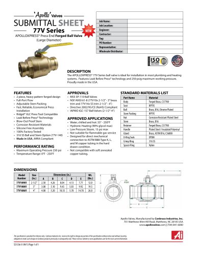 77V series 2-1/2" - 4"