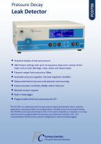 FCO750 - Pressure Decay Leak Detector