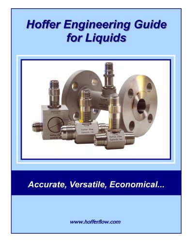 Hoffer Engineering Guide for Liquids