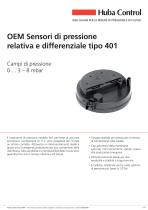 OEM Sensori di pressione differenziali 401 0 ... 3 - 8 mbar - 1