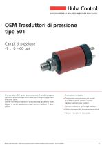 OEM Trasduttore di pressione 501 -1 ... 0 - 60 bar - 1