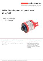 OEM Trasduttore di pressione 503 0 ... 2.5 - 25 bar - 1