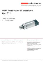 OEM Trasduttore di pressione 511 -1 ... 0 - 600 bar - 1