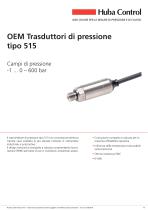 OEM Trasduttore di pressione 515 -1 ... 0 - 600 bar - 1