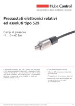 Pressostato elettronico 529 -1 ... 0 - 60 bar - 1