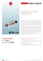 Pressure sensor 520 IO-Link -1 ... 9 bar / 0 ... 2.5 – 1000 bar