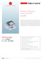 Relative, and differential pressure transmitter type 699