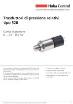 Trasduttore di pressione 526 0 ... 0.1 – 0.6 bar