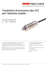 Trasmettitore di pressione Typ 512 per applicazioni mobili idrauliche 0 ... 40 – 1000 bar - 1