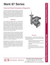 Mark 87 Series External Piloted Temperature Regulators